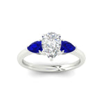 Load image into Gallery viewer, pear-diamond-cathedral-pear-shaped-engagement-ring-with-sapphire-in-white-gold-fdenr9210pergsablangle5-nl-wg
