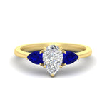 Load image into Gallery viewer, pear-diamond-cathedral-pear-shaped-engagement-ring-with-sapphire-in-yellow-gold-fdenr9210pergsablsleep-nl-yg
