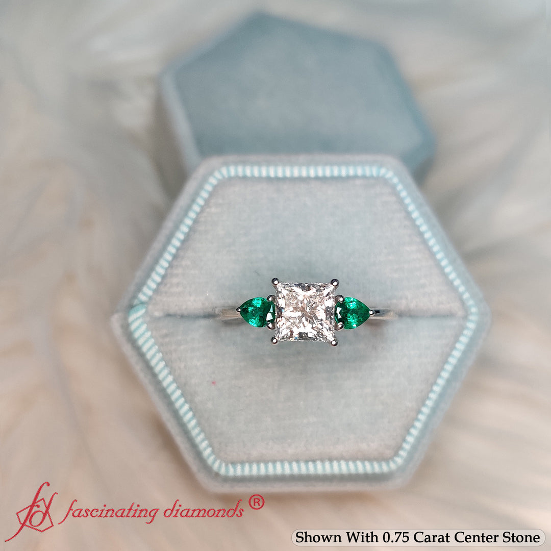 pear-diamond-cathedral-princess-cut-engagement-ring-with-emerald-in-white-gold-fdenr9210pr