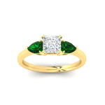 Load image into Gallery viewer, pear-diamond-cathedral-princess-cut-engagement-ring-with-emerald-in-yellow-gold-fdenr9210prrgemgrangle5-nl-yg.jpg?v=1758084928
