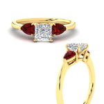 Load image into Gallery viewer, pear-diamond-cathedral-princess-cut-engagement-ring-with-ruby-in-yellow-gold-fdenr9210prrgrudrangle3-nl-yg.jpg?v=1758084928
