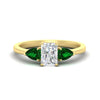 Load image into Gallery viewer, pear-diamond-cathedral-radiant-cut-engagement-ring-with-emerald-in-yellow-gold-fd-enr9210rargemgrsleep-nl-yg.jpg?v=1758086159