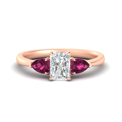 pear-diamond-cathedral-radiant-cut-engagement-ring-with-pink-sapphire-in-rose-gold-fdenr9210rargsadrpisleep-nl-rg