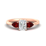 Load image into Gallery viewer, pear-diamond-cathedral-radiant-cut-engagement-ring-with-ruby-in-rose-gold-fd-enr9210rargrudrsleep-nl-rg.jpg?v=1757584367
