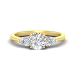 Load image into Gallery viewer, pear-diamond-cathedral-round-cut-engagement-ring-in-yellow-gold-fdenr9210rorsleep-nl-yg
