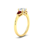 Load image into Gallery viewer, pear-diamond-cathedral-round-cut-engagement-ring-with-ruby-in-yellow-gold-fdenr9210rorgrudrangle2-nl-yg
