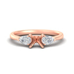 Load image into Gallery viewer, pear-diamond-cathedral-semi-mount-engagement-ring-in-rose-gold-fd-enr9210smr-nl-rg
