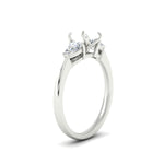 Load image into Gallery viewer, Semi Mount Pear 3 Stone Cathedral Ring
