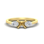 Load image into Gallery viewer, pear-diamond-cathedral-semi-mount-engagement-ring-in-yellow-gold-fd-enr9210smr-nl-yg
