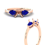 Load image into Gallery viewer, pear-diamond-cathedral-semi-mount-engagement-ring-with-sapphire-in-rose-gold-fdenr9210smrgsablangle3-nl-rg
