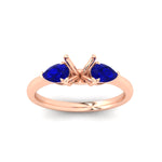 Load image into Gallery viewer, pear-diamond-cathedral-semi-mount-engagement-ring-with-sapphire-in-rose-gold-fdenr9210smrgsablangle5-nl-rg
