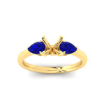 Load image into Gallery viewer, pear-diamond-cathedral-semi-mount-engagement-ring-with-sapphire-in-yellow-gold-fdenr9210smrgsablangle5-nl-yg
