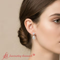 Thumbnail 2 - pear-drop-2-stone-earring-white-gold-fdear8386-model-640