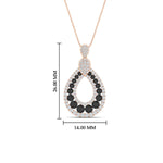 Load image into Gallery viewer, pear-drop-black-diamond-cluster-pendant-in-rose-gold-fdpd11558gblackangle1-nl-rg-hw