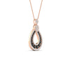 Load image into Gallery viewer, pear-drop-black-diamond-cluster-pendant-in-rose-gold-fdpd11558gblackangle3-nl-rg