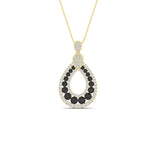Load image into Gallery viewer, pear-drop-black-diamond-cluster-pendant-in-yellow-gold-fdpd11558gblackangle1-nl-yg.jpg?v=1771312407