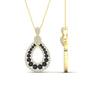 Load image into Gallery viewer, pear-drop-black-diamond-cluster-pendant-in-yellow-gold-fdpd11558gblackangle2-nl-yg.jpg?v=1771312406