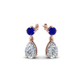 Thumbnail 19 - pear-drop-diamond-earring-with-blue-sapphire-in-14K-rose-gold-FDEAR8386GSABL-NL-RG