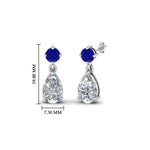 Load image into Gallery viewer, pear-drop-diamond-earring-with-blue-sapphire-in-14K-white-gold-FDEAR8386GSABL-NL-WG_1080x1080_59abeecc-5e19-4f7b-aee2-1b6299fbeea0
