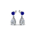 Thumbnail 16 - pear-drop-diamond-earring-with-blue-sapphire-in-14K-white-gold-FDEAR8386GSABL-NL-WG