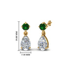 Load image into Gallery viewer, pear-drop-diamond-earring-with-emerald-in-14K-yellow-gold-FDEAR8386GEMGR-NL-YG_1080x1080_66fb03ad-4f6b-4a97-8edb-e151e98af986
