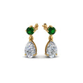 Thumbnail 48 - pear-drop-diamond-earring-with-emerald-in-14K-yellow-gold-FDEAR8386GEMGR-NL-YG