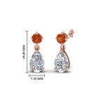 Load image into Gallery viewer, pear-drop-diamond-earring-with-orange-sapphire-in-14K-rose-gold-FDEAR8386GSAOR-NL-RG_1080x1080_47e9fcad-da15-4037-8b5a-5381daa7a8ee

