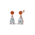 Thumbnail 34 - pear-drop-diamond-earring-with-orange-sapphire-in-14K-rose-gold-FDEAR8386GSAOR-NL-RG