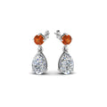 Thumbnail 33 - pear-drop-diamond-earring-with-orange-sapphire-in-14K-white-gold-FDEAR8386GSAOR-NL-WG