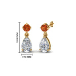 Load image into Gallery viewer, pear-drop-diamond-earring-with-orange-sapphire-in-14K-yellow-gold-FDEAR8386GSAOR-NL-YG_1080x1080_23bd4c2b-3f13-4e47-bc57-4ff0db835f78
