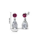 Load image into Gallery viewer, pear-drop-diamond-earring-with-pink-sapphire-in-14K-white-gold-FDEAR8386GSADRPI-NL-WG_1080x1080_73d505a5-6f91-4216-95a7-334e92d92915
