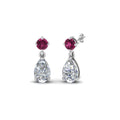 Thumbnail 23 - pear-drop-diamond-earring-with-pink-sapphire-in-14K-white-gold-FDEAR8386GSADRPI-NL-WG