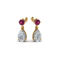 Thumbnail 30 - pear-drop-diamond-earring-with-pink-sapphire-in-14K-yellow-gold-FDEAR8386GSADRPI-NL-YG