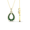 Load image into Gallery viewer, pear-drop-emerald-cluster-pendant-in-yellow-gold-fdpd11558gemgrangle2-nl-yg.jpg?v=1771312407