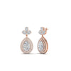 Load image into Gallery viewer, pear-drop-leaf-diamond-double-halo-earrings-in-rose-gold-FDEAR11368-NL-RG