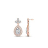 Load image into Gallery viewer, pear-drop-leaf-diamond-double-halo-earrings-in-rose-gold-FDEAR11368-NL-RG