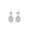 Load image into Gallery viewer, pear-drop-leaf-diamond-double-halo-earrings-in-white-gold-FDEAR11368-NL-WG