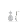 Load image into Gallery viewer, pear-drop-leaf-diamond-double-halo-earrings-in-white-gold-FDEAR11368-NL-WG