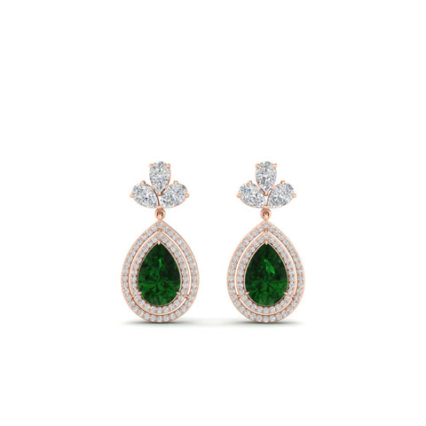 pear-drop-leaf-diamond-double-halo-earrings-with-emerald-in-rose-gold-FDEAR11368GEMGR-NL-RG