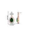 Load image into Gallery viewer, pear-drop-leaf-diamond-double-halo-earrings-with-emerald-in-rose-gold-FDEAR11368GEMGR-NL-RG