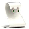 Load image into Gallery viewer, pear-drop-leaf-diamond-double-halo-earrings-with-emerald-in-rose-gold-FDEAR11368GEMGR-NL-RG