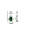 Load image into Gallery viewer, pear-drop-leaf-diamond-double-halo-earrings-with-emerald-in-white-gold-FDEAR11368GEMGR-NL-WG