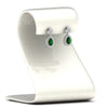 Load image into Gallery viewer, pear-drop-leaf-diamond-double-halo-earrings-with-emerald-in-white-gold-FDEAR11368GEMGR-NL-WG