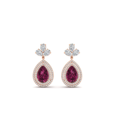 pear-drop-leaf-diamond-double-halo-earrings-with-pink-sapphire-in-rose-gold-FDEAR11368GSADRPI-NL-RG