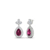 Load image into Gallery viewer, pear-drop-leaf-diamond-double-halo-earrings-with-pink-sapphire-in-white-gold-FDEAR11368GSADRPI-NL-WG