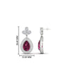 Load image into Gallery viewer, pear-drop-leaf-diamond-double-halo-earrings-with-pink-sapphire-in-white-gold-FDEAR11368GSADRPI-NL-WG