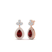 pear-drop-leaf-diamond-double-halo-earrings-with-ruby-in-rose-gold-FDEAR11368GRUDR-NL-RG