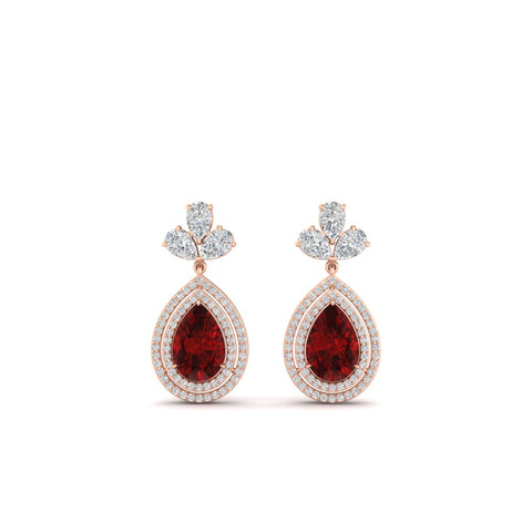 pear-drop-leaf-diamond-double-halo-earrings-with-ruby-in-rose-gold-FDEAR11368GRUDR-NL-RG