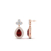 Load image into Gallery viewer, pear-drop-leaf-diamond-double-halo-earrings-with-ruby-in-rose-gold-FDEAR11368GRUDR-NL-RG