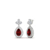 Load image into Gallery viewer, pear-drop-leaf-diamond-double-halo-earrings-with-ruby-in-white-gold-FDEAR11368GRUDR-NL-WG